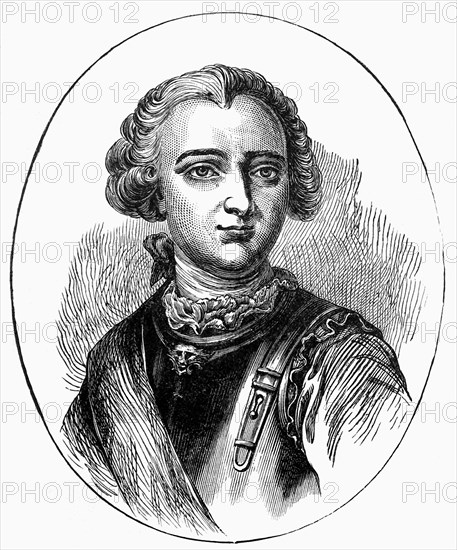 The French General Louis Joseph de Montcalm (1712-1758) was sent to defend Canada in the French and Indian War. He defended Quebec againt the British under General James Wolfe, but was killed in battle.