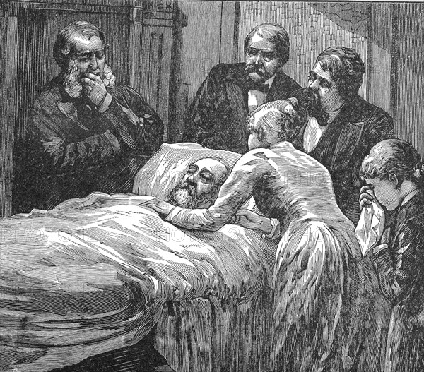 James Abram Garfield (1831-1881) was elected the 20th President of the United States in 1880. He was constantly harassed by people seeking jobs and was shot by one on July 2, 1881. He died on September 19.