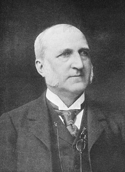 Chauncey Mitchell Depew (1834-1928) served as president (1885-1899)and chairman of the board (1899-1823) of the New York Central railroad lines. He was well-known as a great after-dinner speaker.