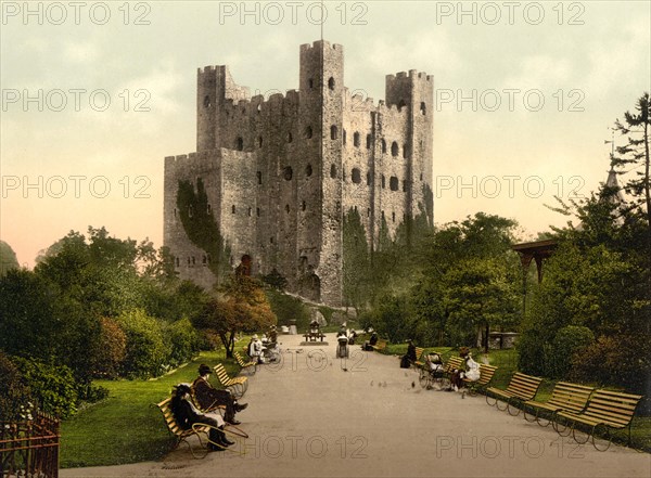 Rochester Castle stands on the east bank of the River Medway in Rochester.