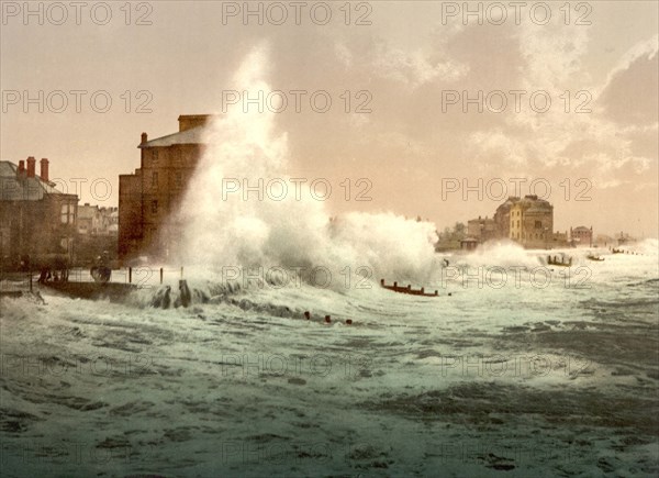 Rough sea at Bognor.