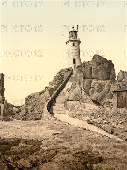 Corbierre lightbouse in Jersey.