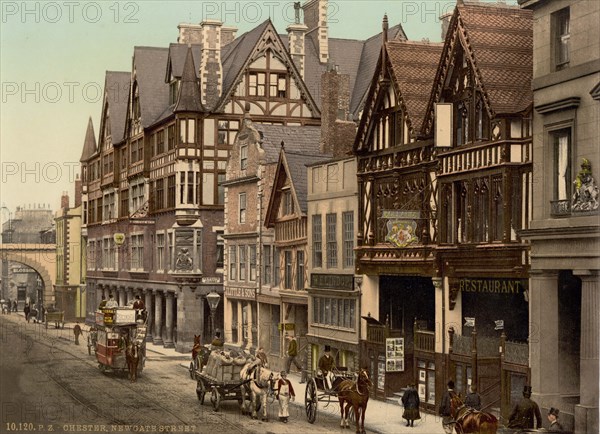 New Gate street in Chester.