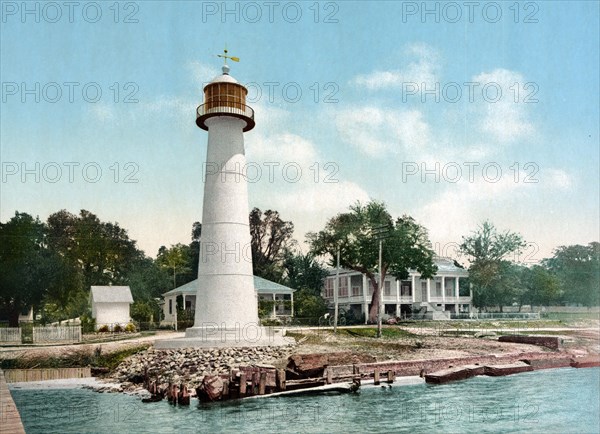 The Biloxi light Leuchtturm.