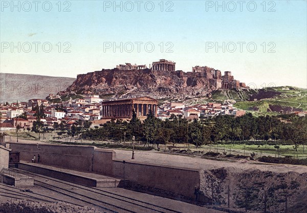 The Acropolis and the Temple of Theseus.