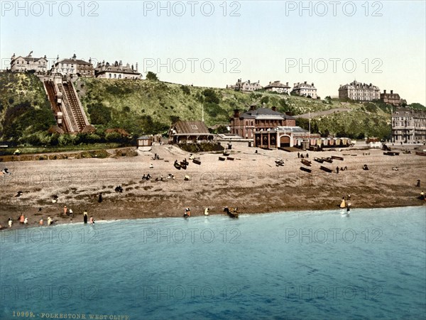 West Cliff at Folkestone.