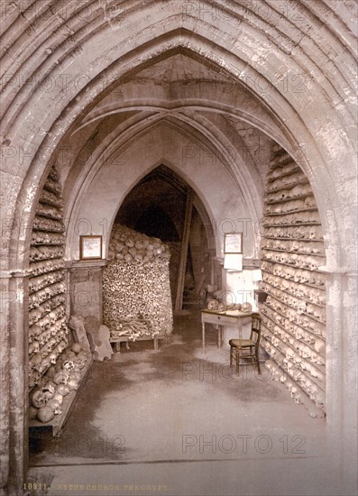 The crypt in the church.