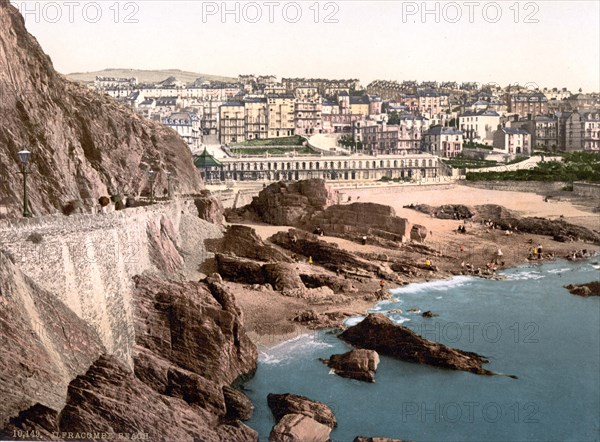 Town and beach from the Capstone.