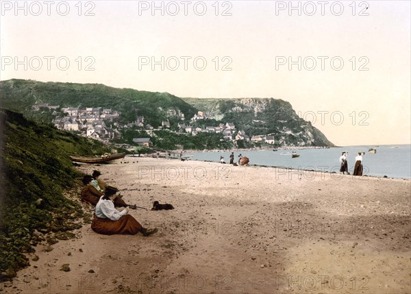 View of the beach at Runswick Bay.