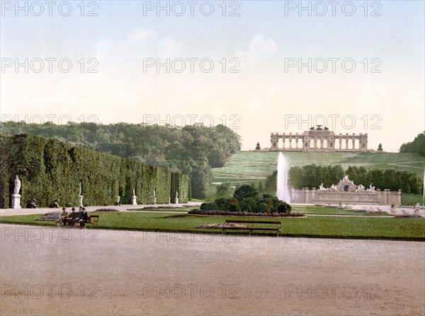 The Schoenbrunn park.