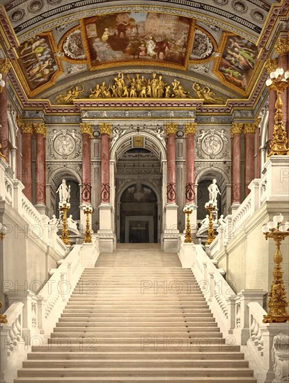 The staircase in the Burgtheater in Vienna.