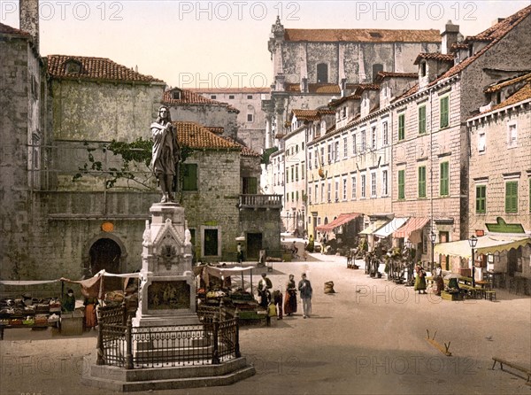 Gundulic Square in Ragusa.