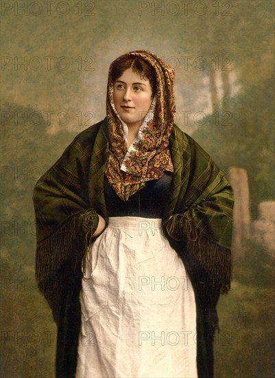 Woman in traditional clothes from Dunmore.