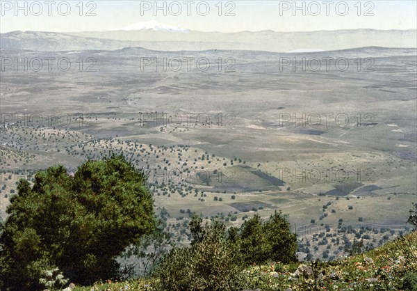 Mount Hermon and Plain of Tabor.