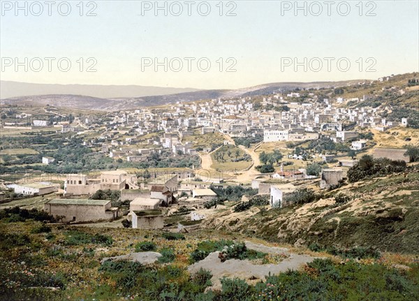 Looking from the road to Cana to the village of Nazareth.