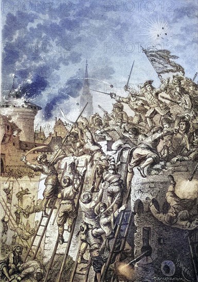 Count Starkenberg defending Vienna against the Turks.