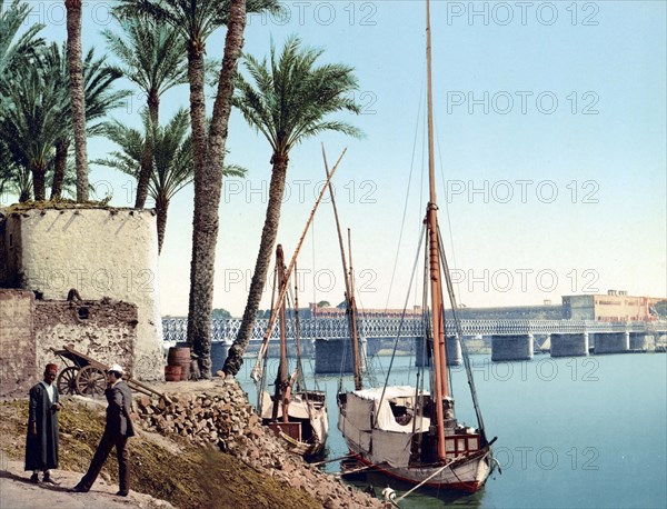 The Nile Bridge and English Barracks.