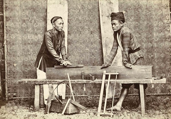 Two Indonesian carpenters.