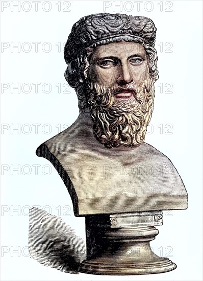 Bust of Plato.