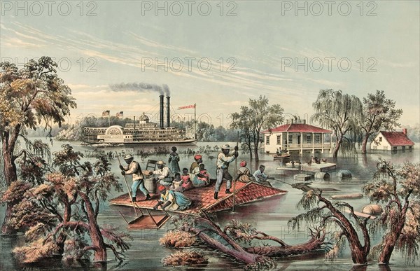 Flood on the Mississippi.