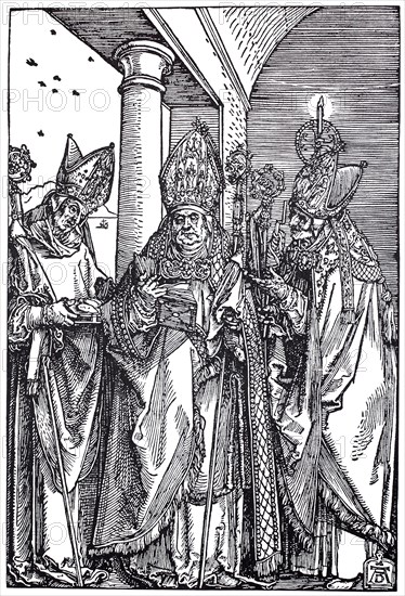 The three bishops Nicholas, Ulrich and Erasmus.