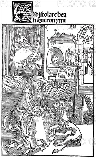 St. Jerome in his study.