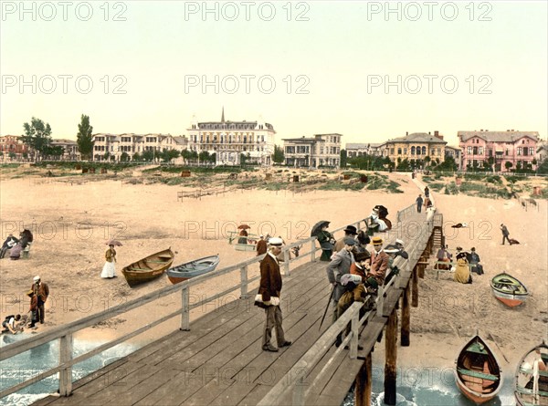 Beach promenade in Ahlbeck in Mecklenburg-Western Pomerania