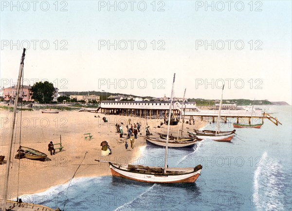 Beach promenade in Ahlbeck in Mecklenburg-Western Pomerania