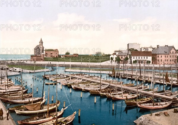 The port of Kolberg in Pomerania