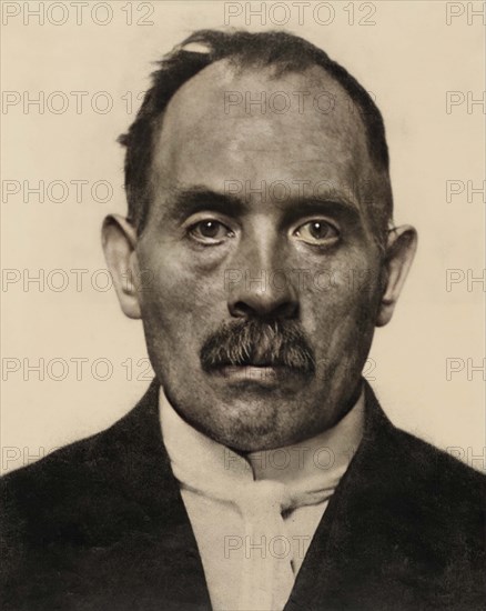 Portrait of Lovis Corinth (July 21, 1858 as Franz Heinrich Louis Corinth - July 17, 1925) was a German painter, draughtsman and graphic artist, digitally restored reproduction of a public domain photo by Hugo Erfurth.