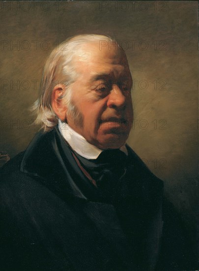 Johann Nepomuk Schv?dlberger (22 May 1779 - 26 January 1853) was an Austrian landscape painter and art educator, Painting by Friedrich von Amerling, Historic, digitally restored reproduction from an original of the period..