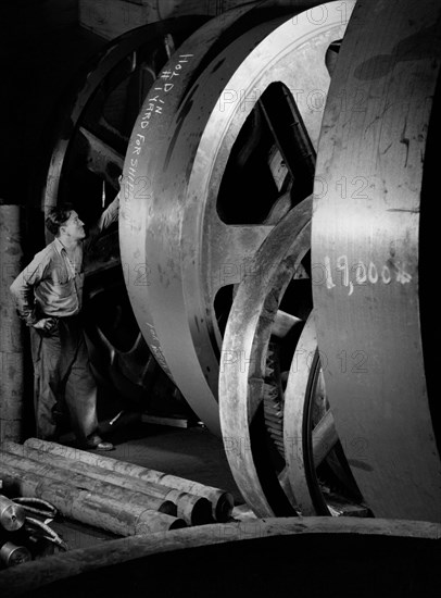 Foundry Worker And Huge Gear