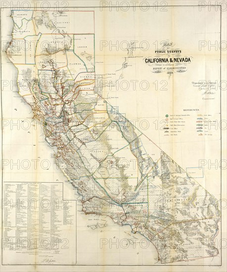 California Resources Map In 1866