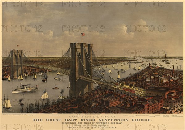 The Great East River Suspension Bridge