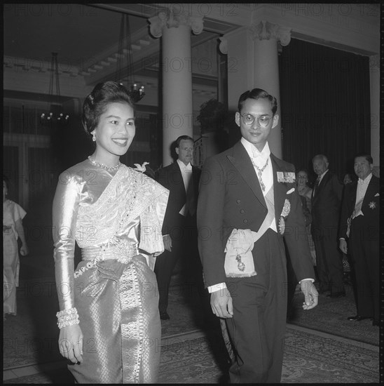 State visit of Sirikit and Bhumibol of Thailand, 1960.