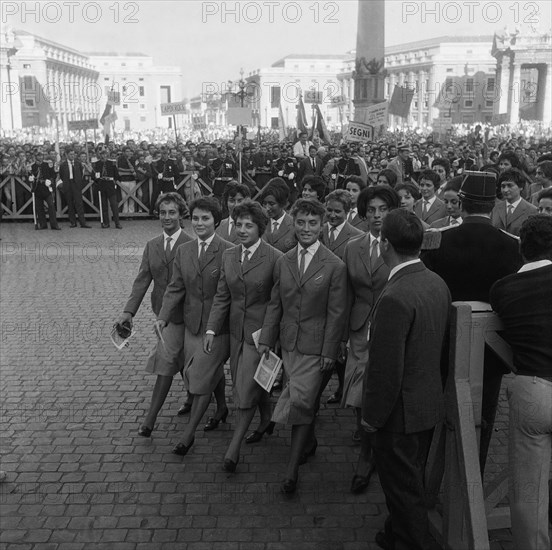 Olympic Games Rome 1960: Pope audience for the athletes.