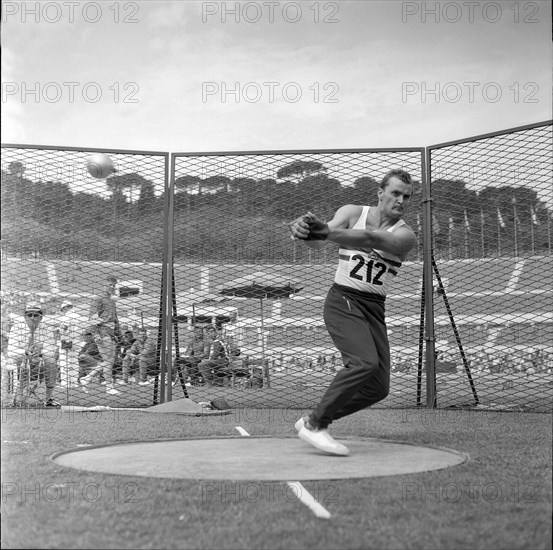 Olympic Games Rome 1960: Hammer thrower Jozsef Csermak.