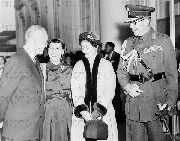 teh Greek Royal couple in USA 1953.