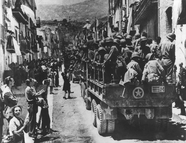 WW 2: Liberation of Sicily by the Coalition forces, 1943.