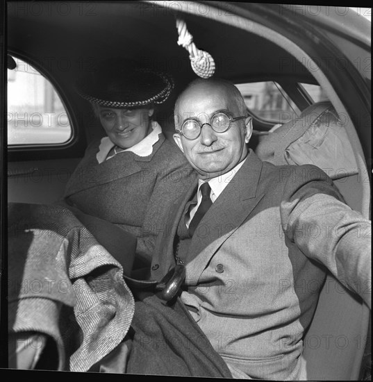 Luigi Einaudi with his wife Ida Einaudi.