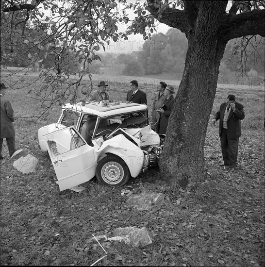 Hugo Koblets fatal car accident 1964: Alfa Romeo wreck.