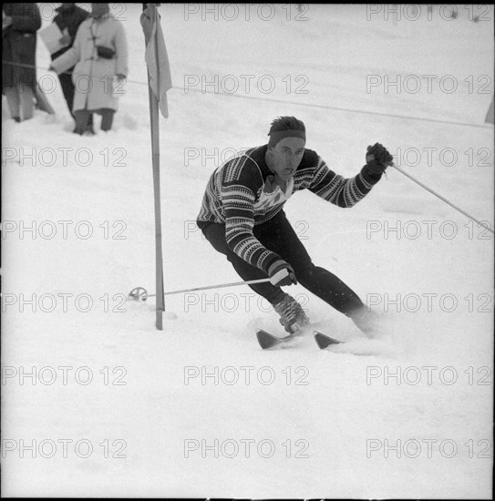 Lauberhorn 1960: Ernst Hinterseer.