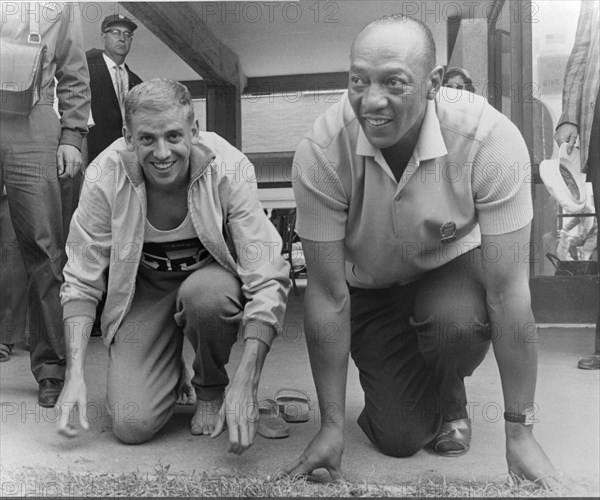 Rome 1960: Armin Harry and Jesse Owens.