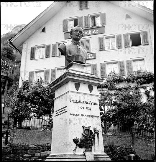 Bauen UR 1961: Memorial Alberik Zwyssig.