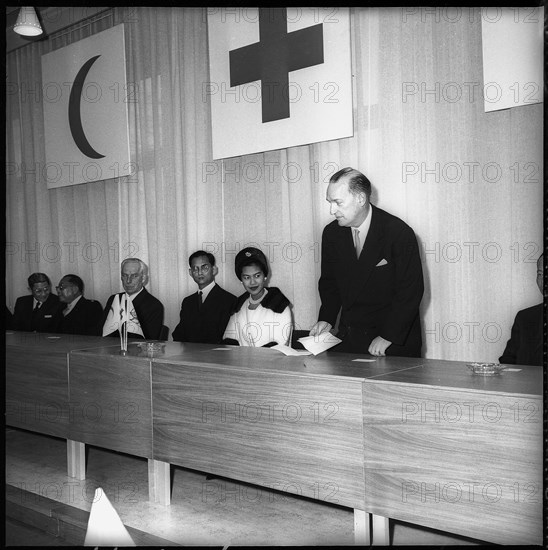 The royal couple of Thailand visiting the Red Cross in Geneva, 1960.