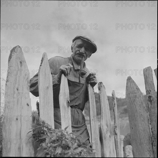 Man in Marmorera around 1953.