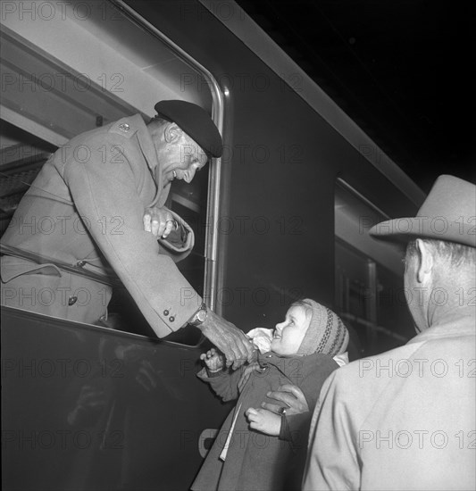 Field Marshal Montgomery in Zurich, 1949.