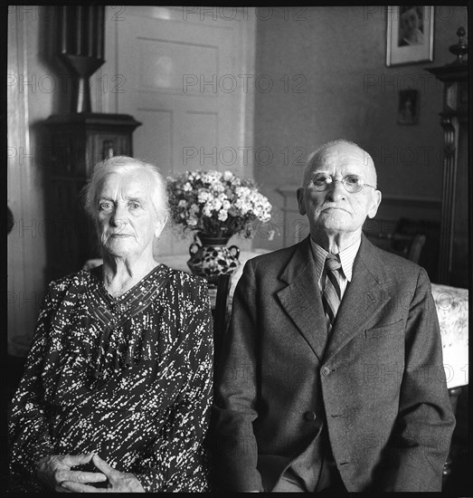 The Mathys at their diamond wedding, 1947.