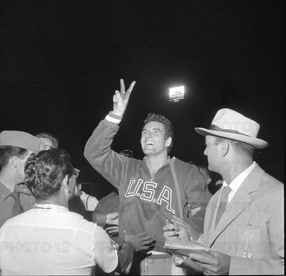 Rome 1960: American athlete with Ovomaltine.