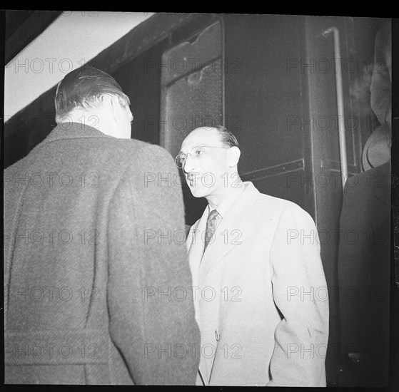 King Mohammad Zahir Shah arriving in Geneva, 1950.